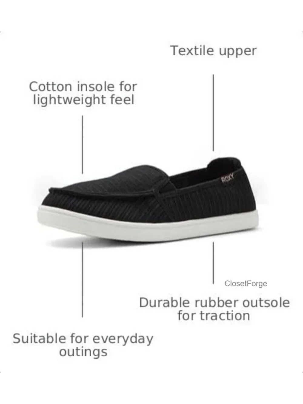 Women's Slip-On Loafer Sneaker Cotton Memory Foam Casual Flat